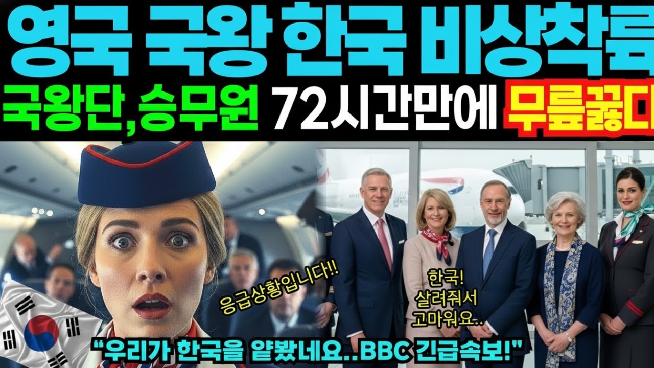 [해외감동사연] 미녀 영국 승무원과 국왕의 한국 인천공항 비상착륙! 단 72시간 만에 전 유럽이 무릎 꿇은 충격적 진실!
