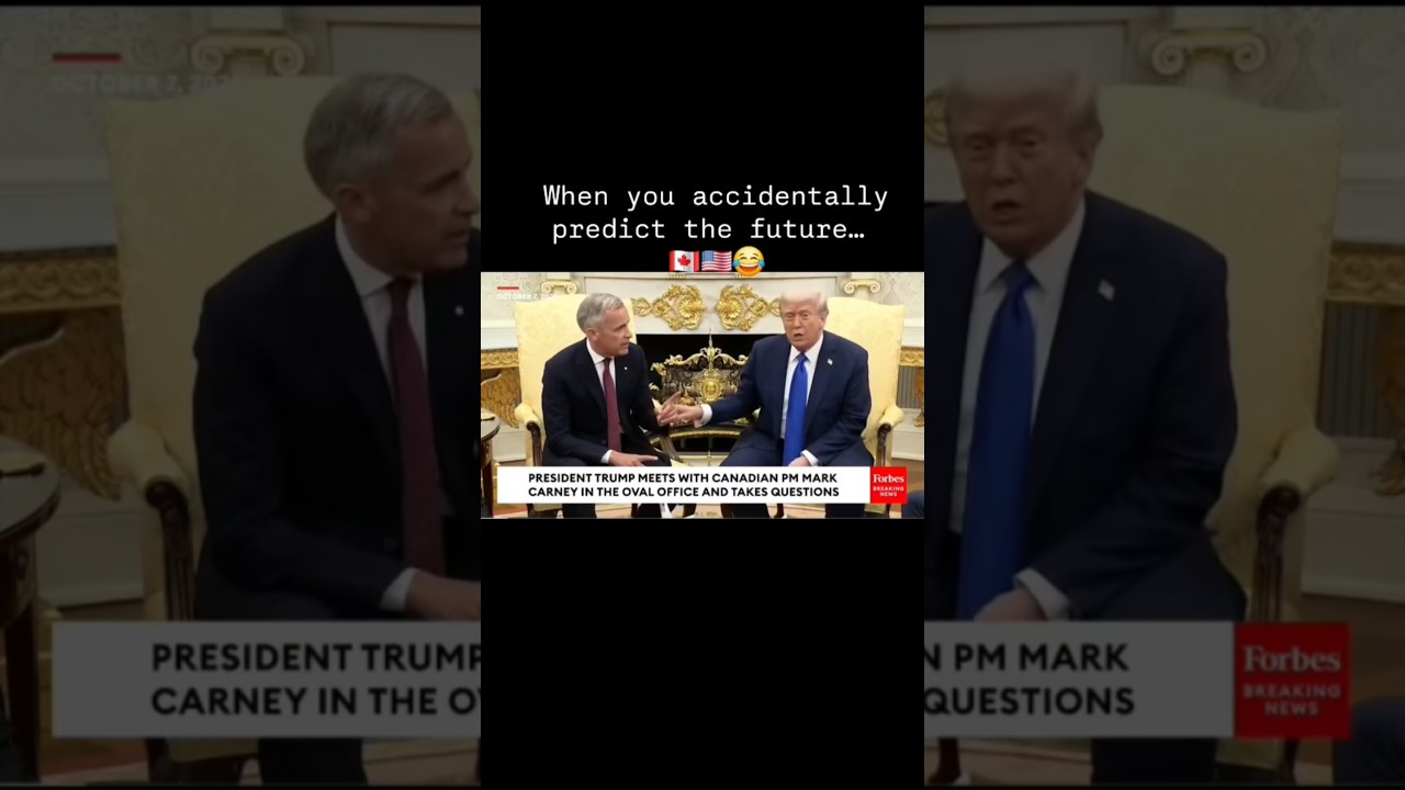 Trump jokes about merging Canada & the U.S. &mdash; the room loses it! 😂🇺🇸🇨🇦