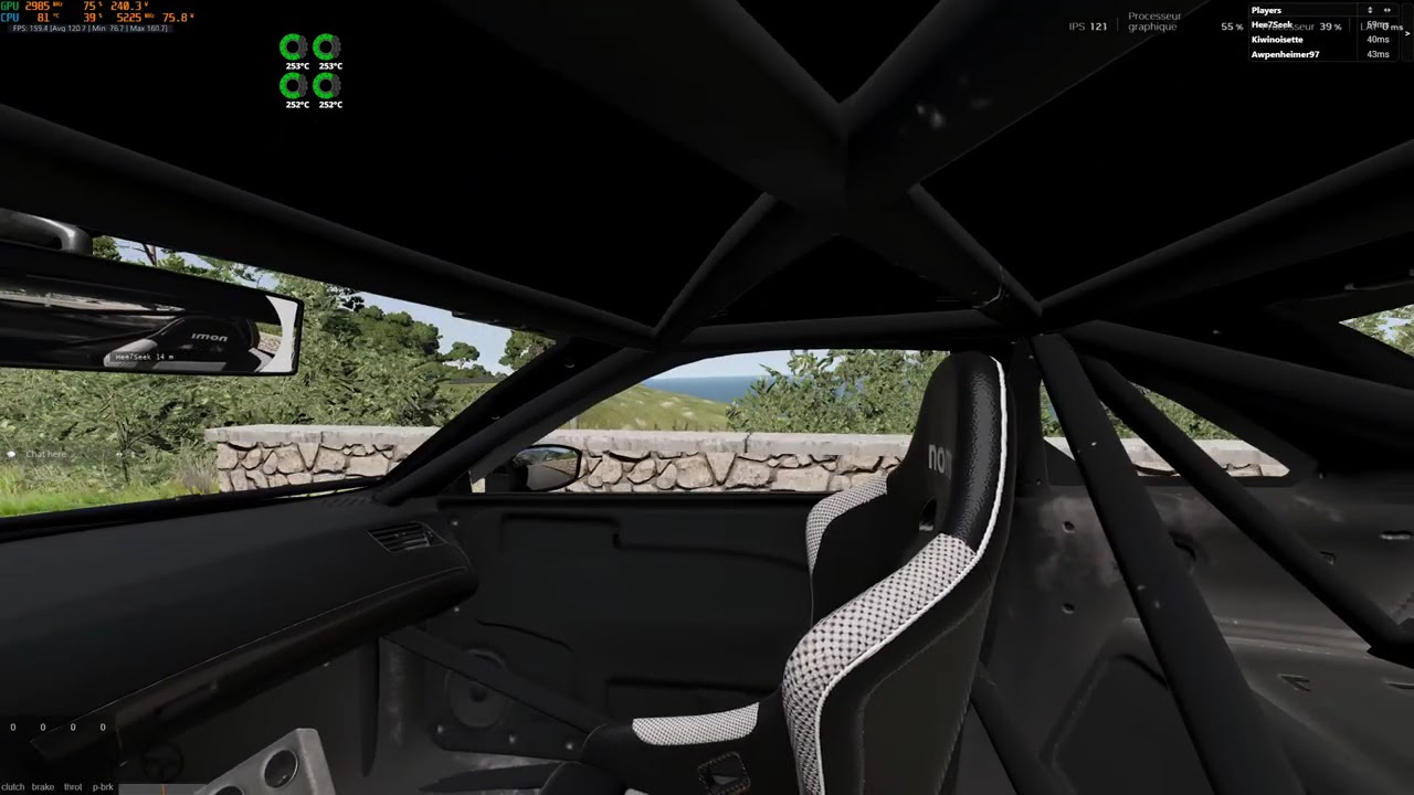 Kiwi on Italy, not perfect drive around the ring, 5 or 6 minutes is doable