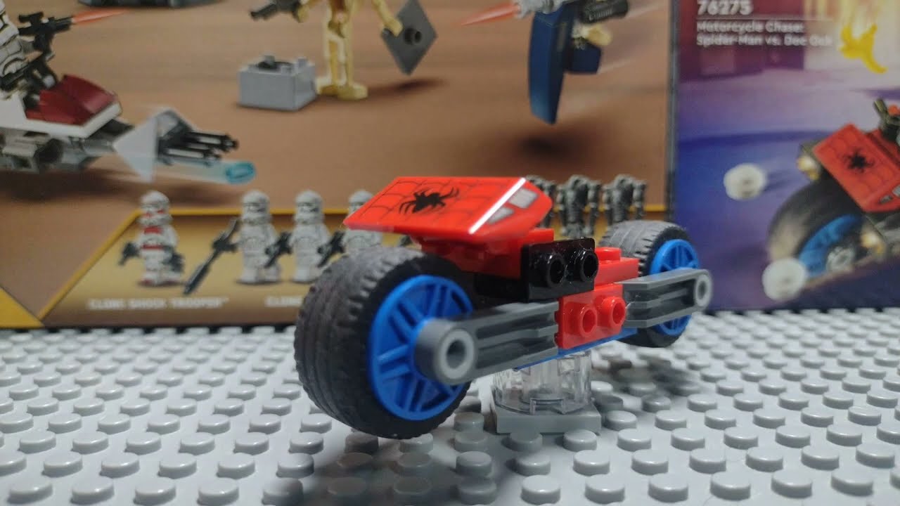 Сборка Lego Marvel (76275) motorcycle chase (2024)
