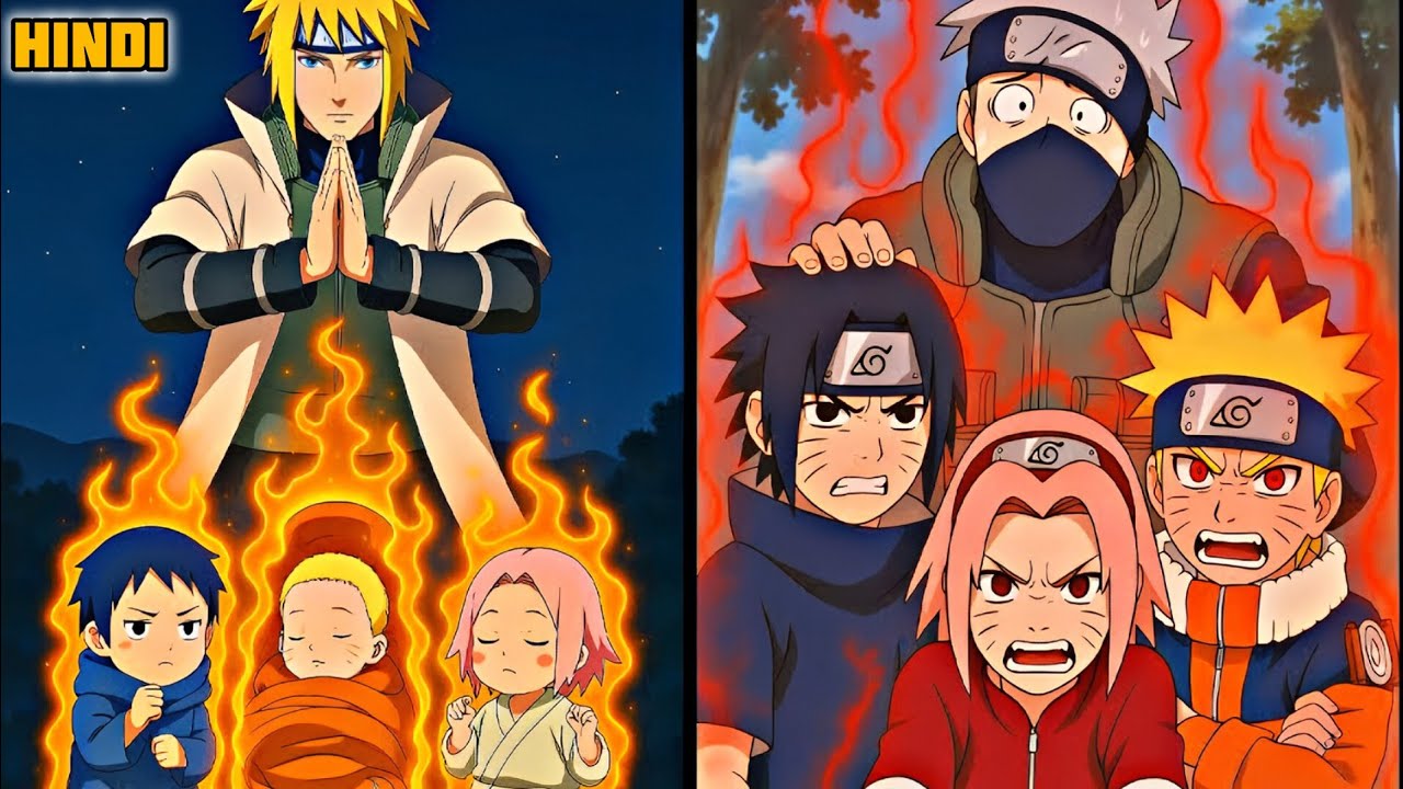 What If Naruto, Sasuke and Sakura Had Kurama Sealed inside ? | Naruto in Hindi 