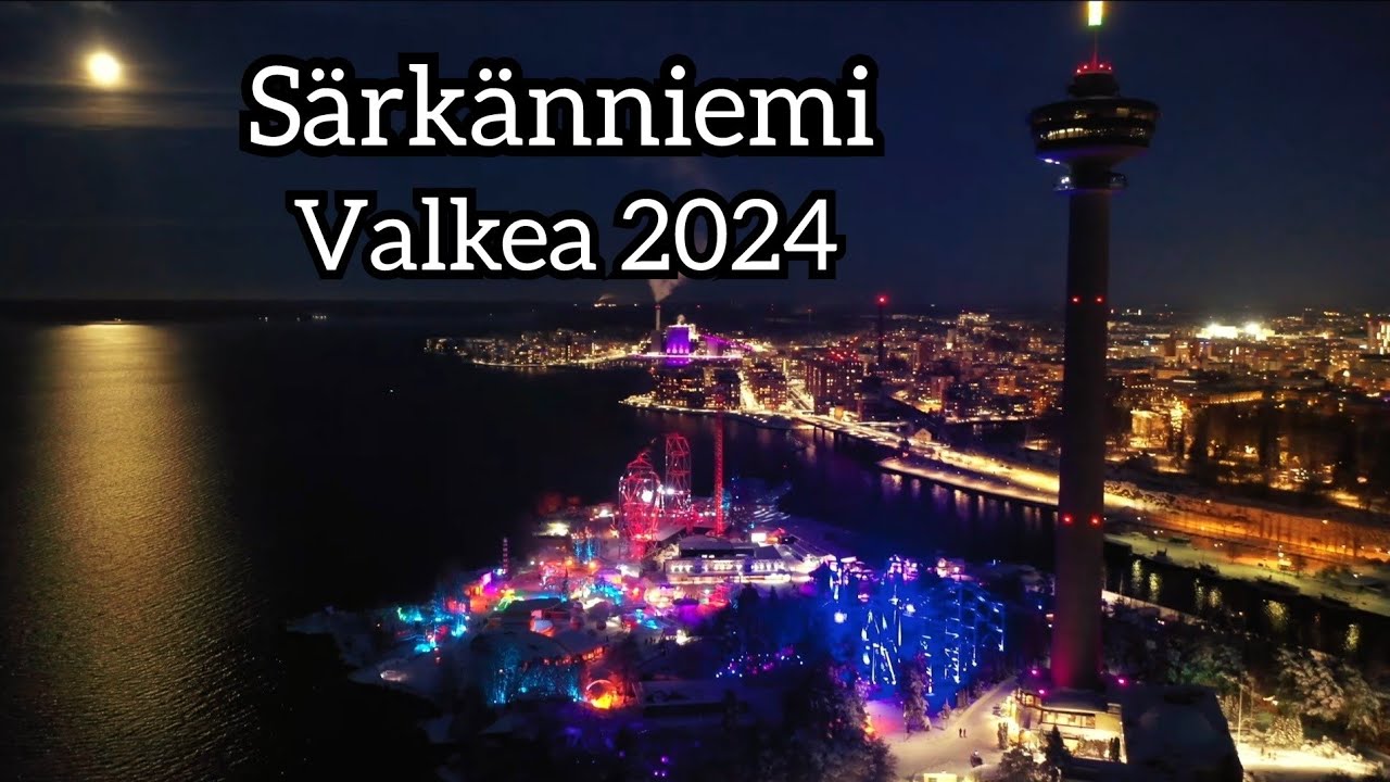Särkänniemi Valkea 2024 | Drone | 4K |