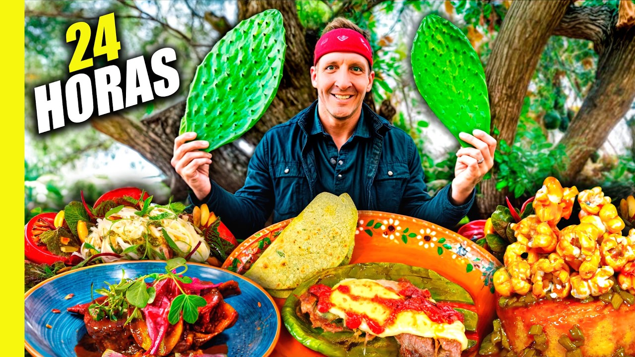 ¡Comiendo SOLO CACTUS durante 24 horas en MEXICO!