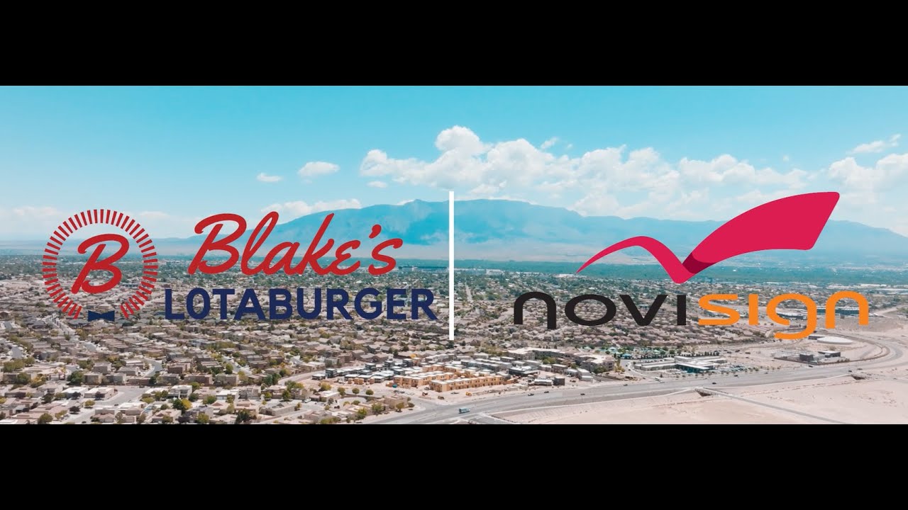 NoviSign Powers Dynamic Menu Boards at Blake's Lotaburger