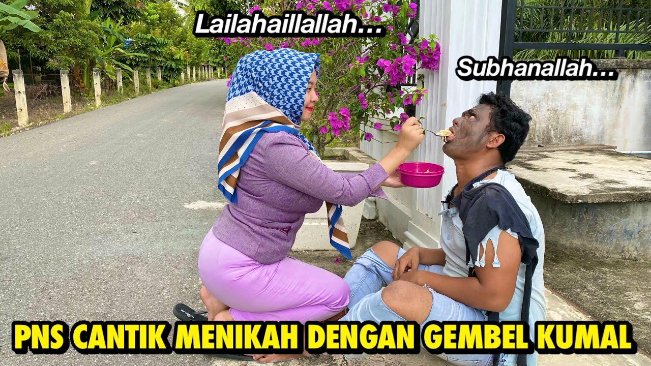 PNS CANTIK INI HANYA MEMBERI SEDIKIT NASI KEPADA GEMBEL KUMAL. Gembel itu membalas kebaikan nya..!