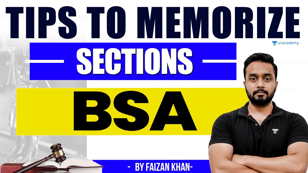 Tips to memorize BSA sections | Bharatiya Sakshya Adhiniyam | Faizan Khan