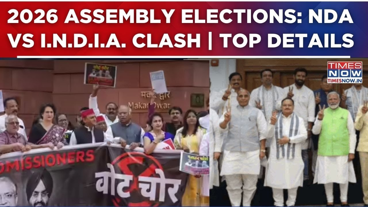 2026 Assembly Elections: 'Big' NDA Vs INDIA Bloc Clash In 4 States & UT |Here's All You Need To Know