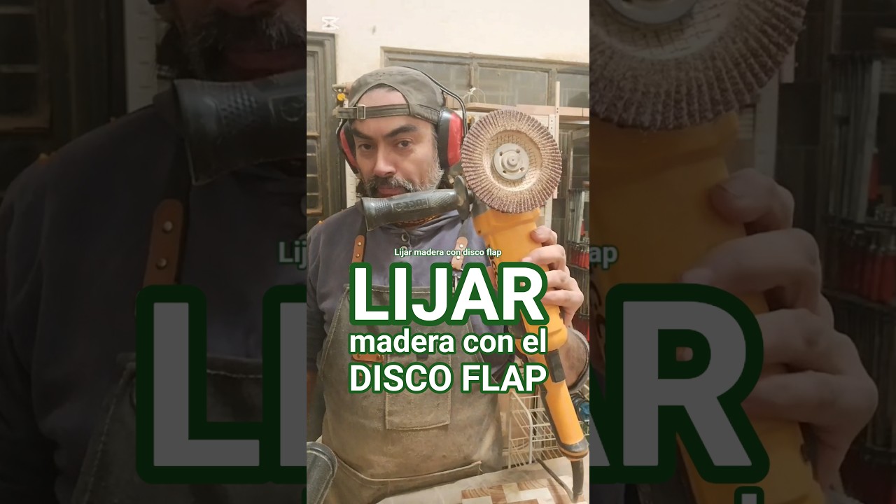 C&Oacute;MO LIJAR MADERA CON EL DISCO FLAP #tablasdecocina #tablasdepicar #diy #madera #woodworking