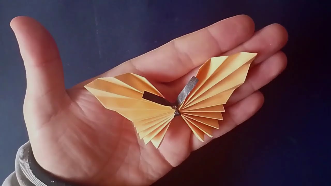 Genialen Deko Schmetterling aus einem Blatt Papier falten