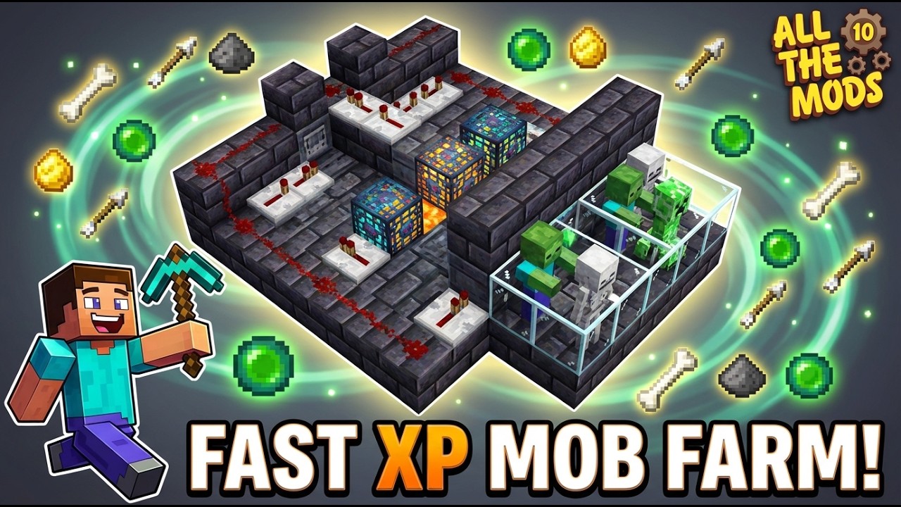Best Mob Farm! l Minecraft All the Mods 10