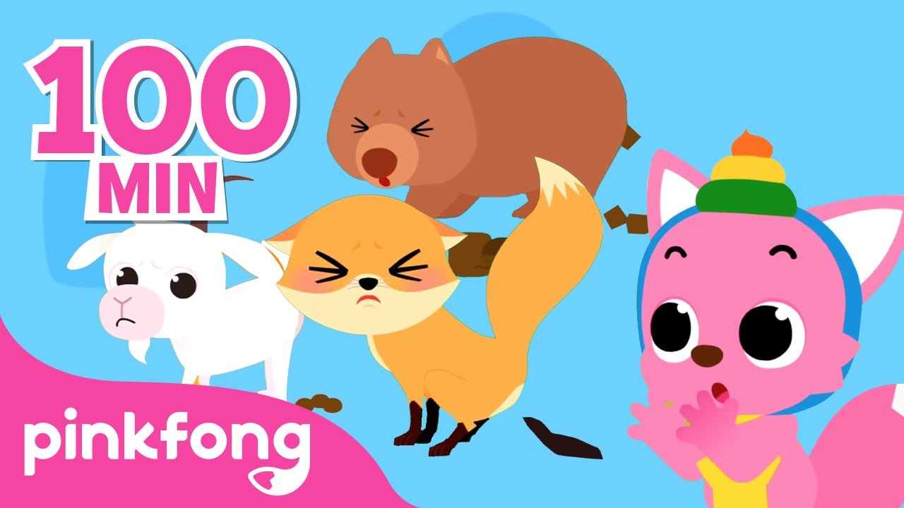 Peek-a-poo! | Fun Animal Songs Compilation for Kids | Pinkfong Baby Shark