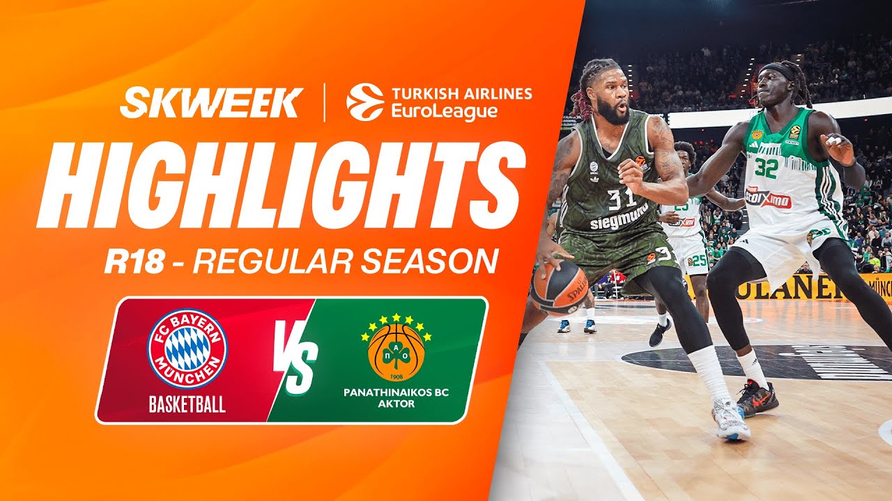 HUGE BATTLE IN MUNICH 😤 - Bayern Munich vs Panathinaikos - Highlights EuroLeague R18