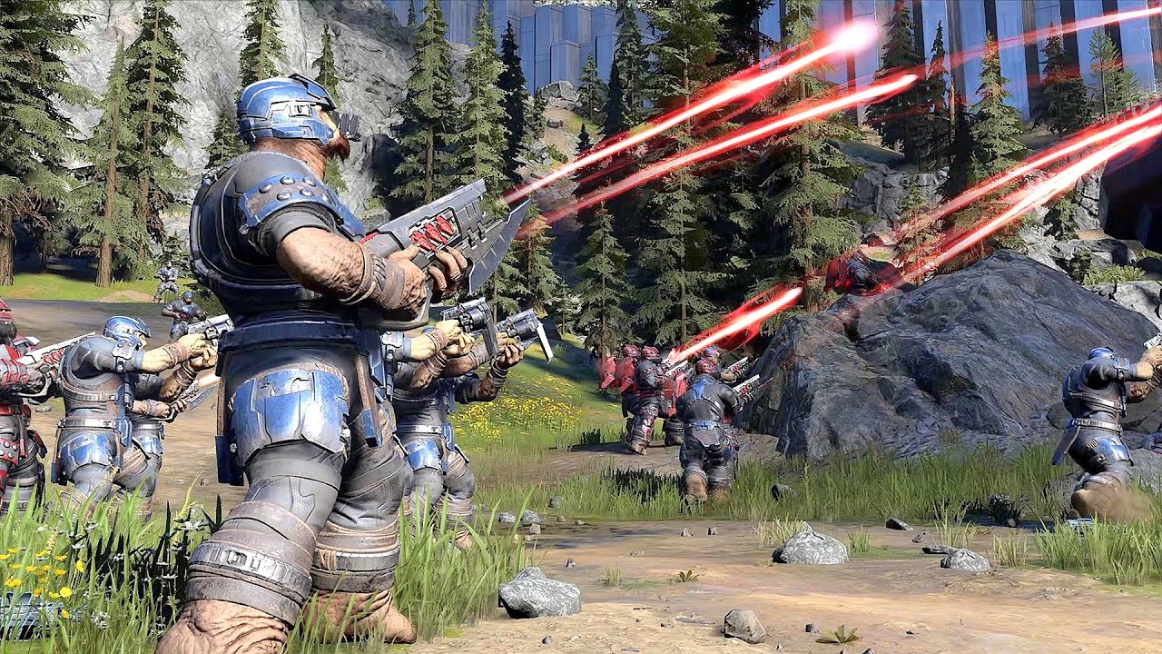 The Great Schism Has Begun... (Halo Infinite FORGE Concept AI Battle)