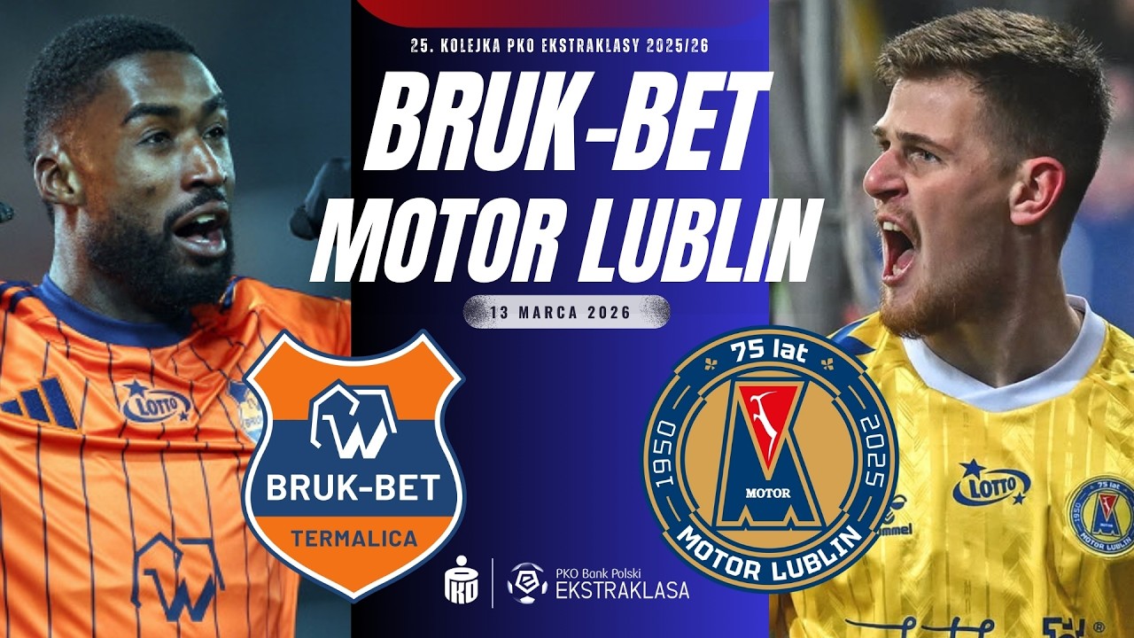 BRUK-BET TERMALICA 1-0 MOTOR LUBLIN 25. KOLEJKA EKSTRAKLASY 2025/26 | RELACJA NA ŻYWO KOMENTARZ LIVE