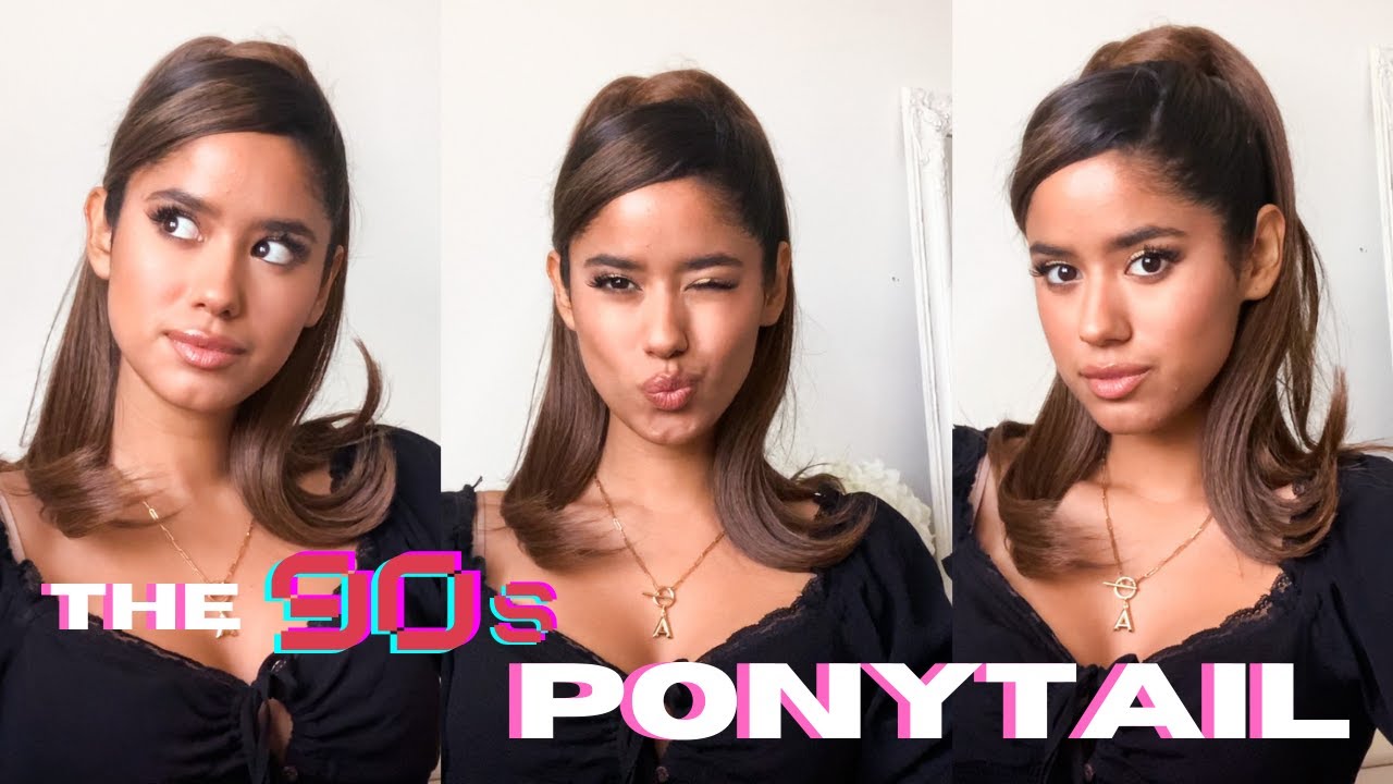 THE 90S FLIPPED PONYTAIL USING INH HAIR EXTENSIONS | BELLA HADID INSPIRED | REVIEW+TUTORIAL