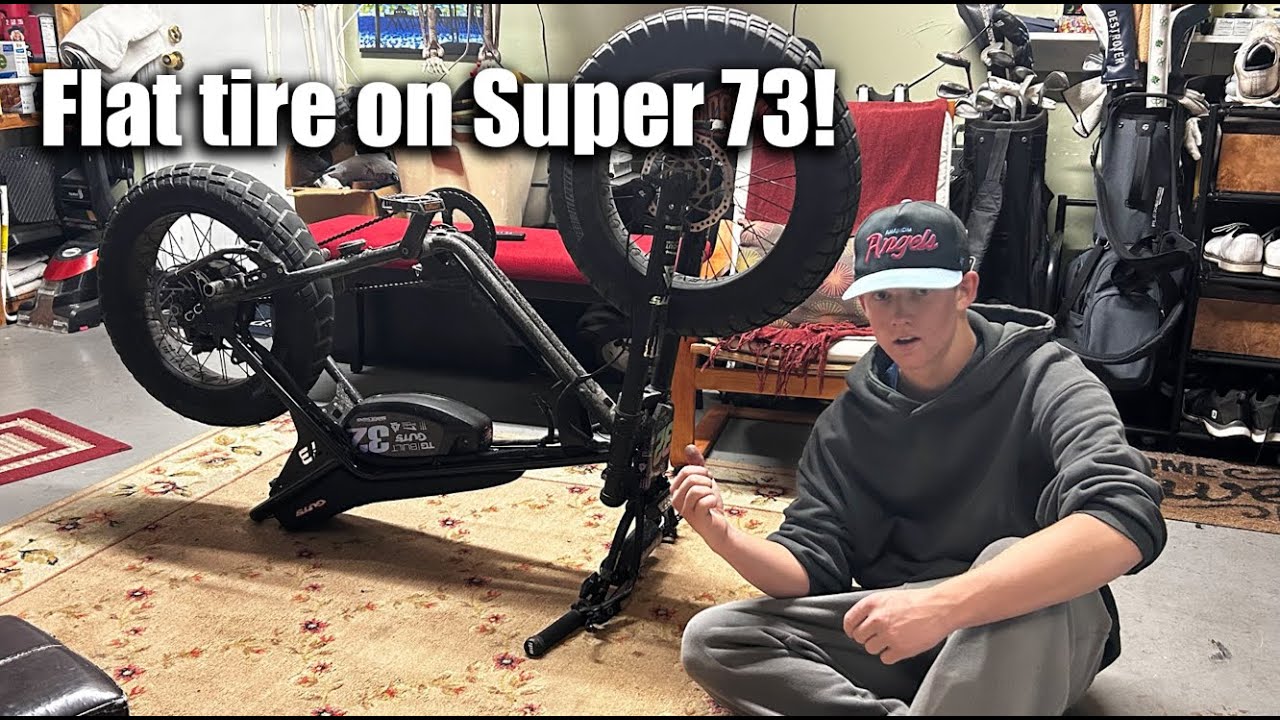 Fixing Super 73 Z Adventure Tire and using a patch kit!