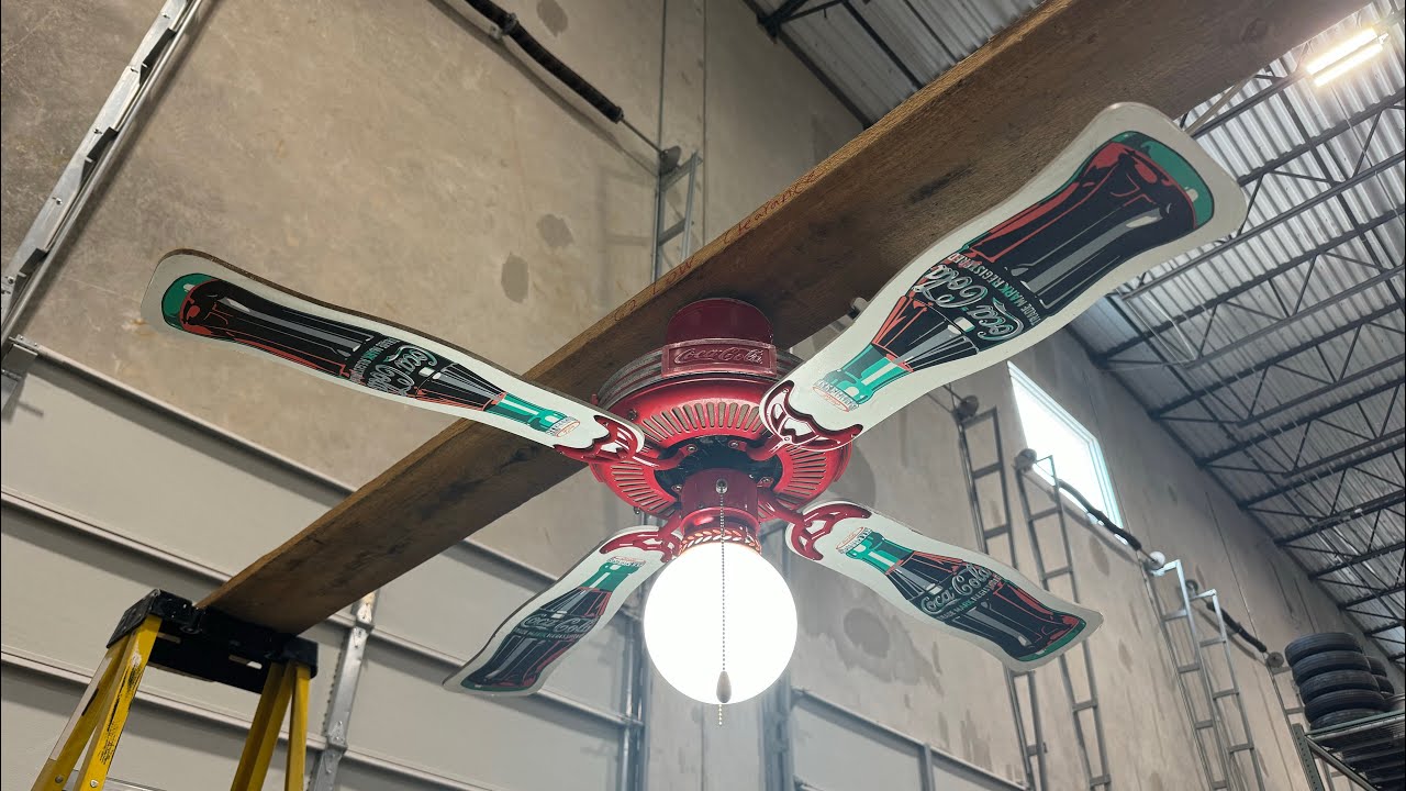 Coca Cola Ceiling Fan (Post Restoration)
