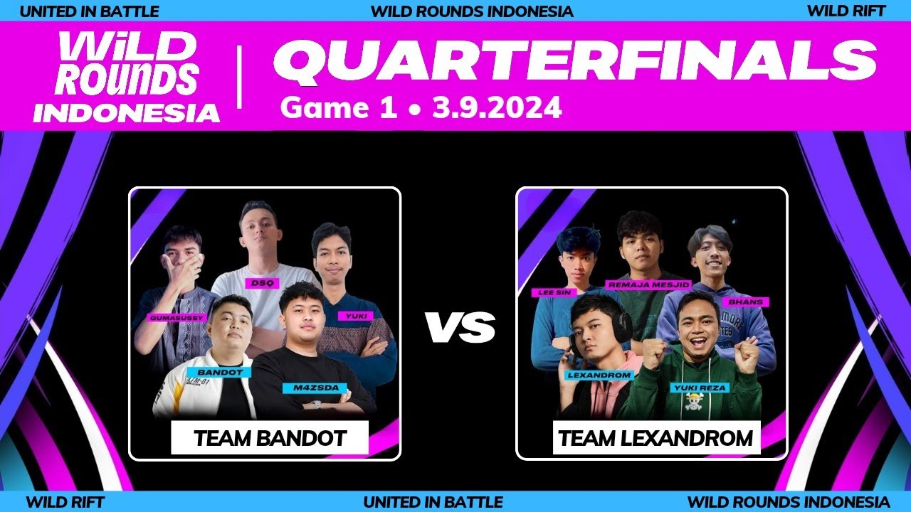 Team Bandot vs. Team Lexandrom - Game 1 (Bo3) | Quarterfinals | Wild Rounds Indonesia 2024 🇲🇨