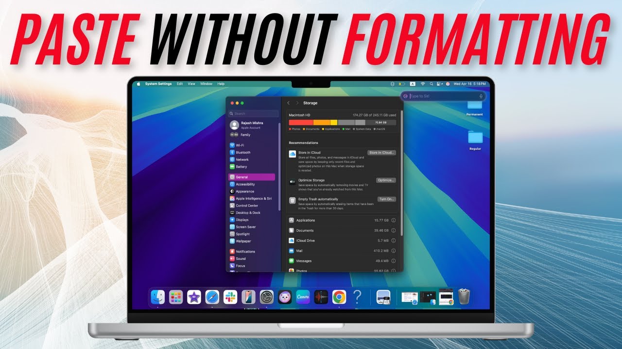 How to Paste Text Without Formatting on Mac