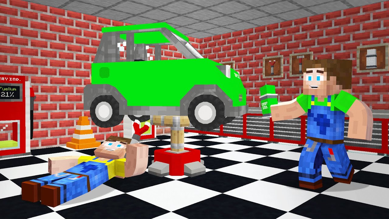 FIXING CARS In MINECRAFT!