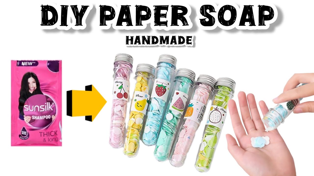 DIY handmade paper shopfrom shampoo! #youtube #schoolsupplies