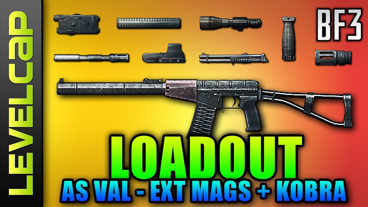 Loadout - AS VAL Ext Mags + Kobra (Battlefield 3 Gameplay/Commentary/Review)