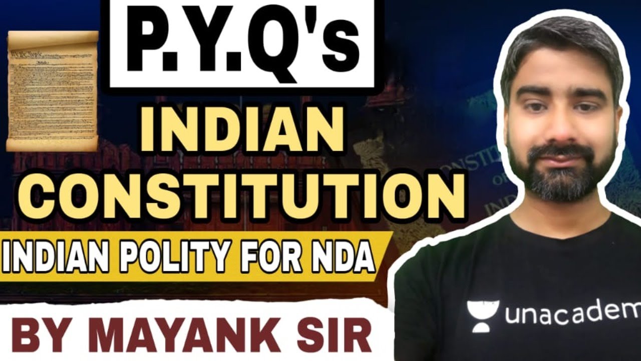 PYQ of INDIAN POLITY | # 6 | NDA | MAYANK Parashar | The Tutors Academy