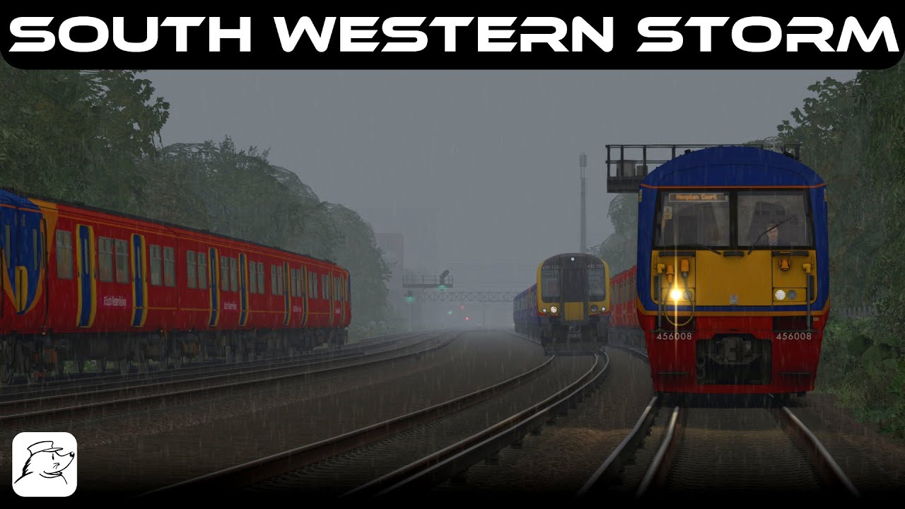 South Western Storm! | BR Class 456 | Portsmouth Direct Line