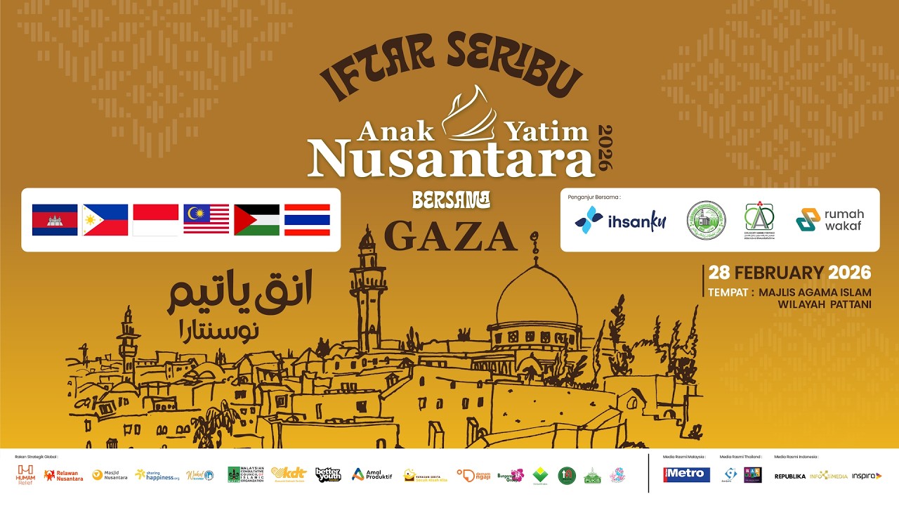 🔴🎥🔴LIVE : Majlis Iftar 1,000 Anak Yatim Nusantara Bersama Gaza.Sesi 2