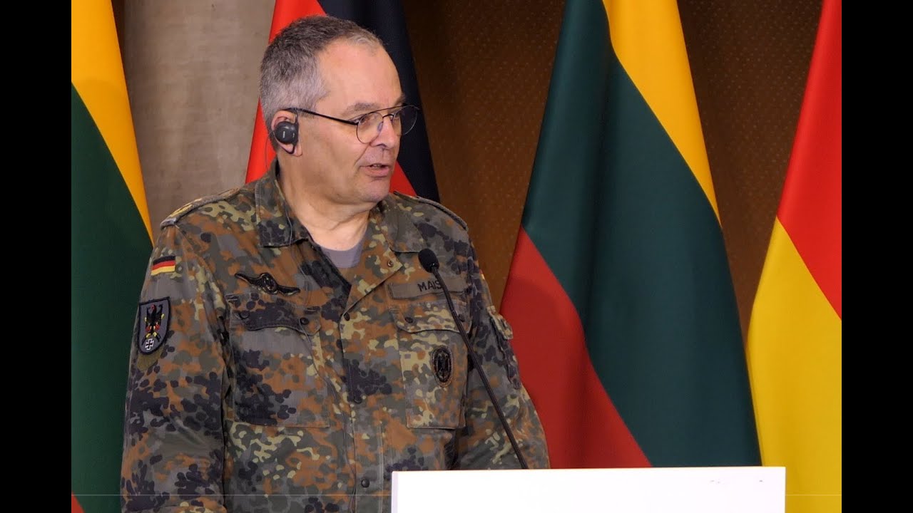 Brigade Litauen Vorkommando Pressekonferenz