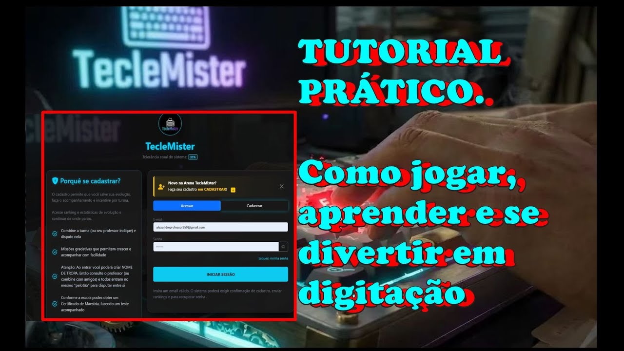 TUTORIAL Prático: Aprenda a digitar SE DIVERTINDO e combatendo entre AMIGOS. #TECLEMISTER #digitação