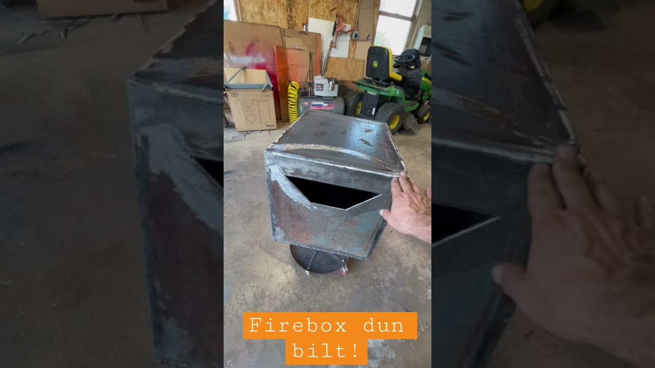 Firebox for my offset smoker build. #short #offsetsmoker