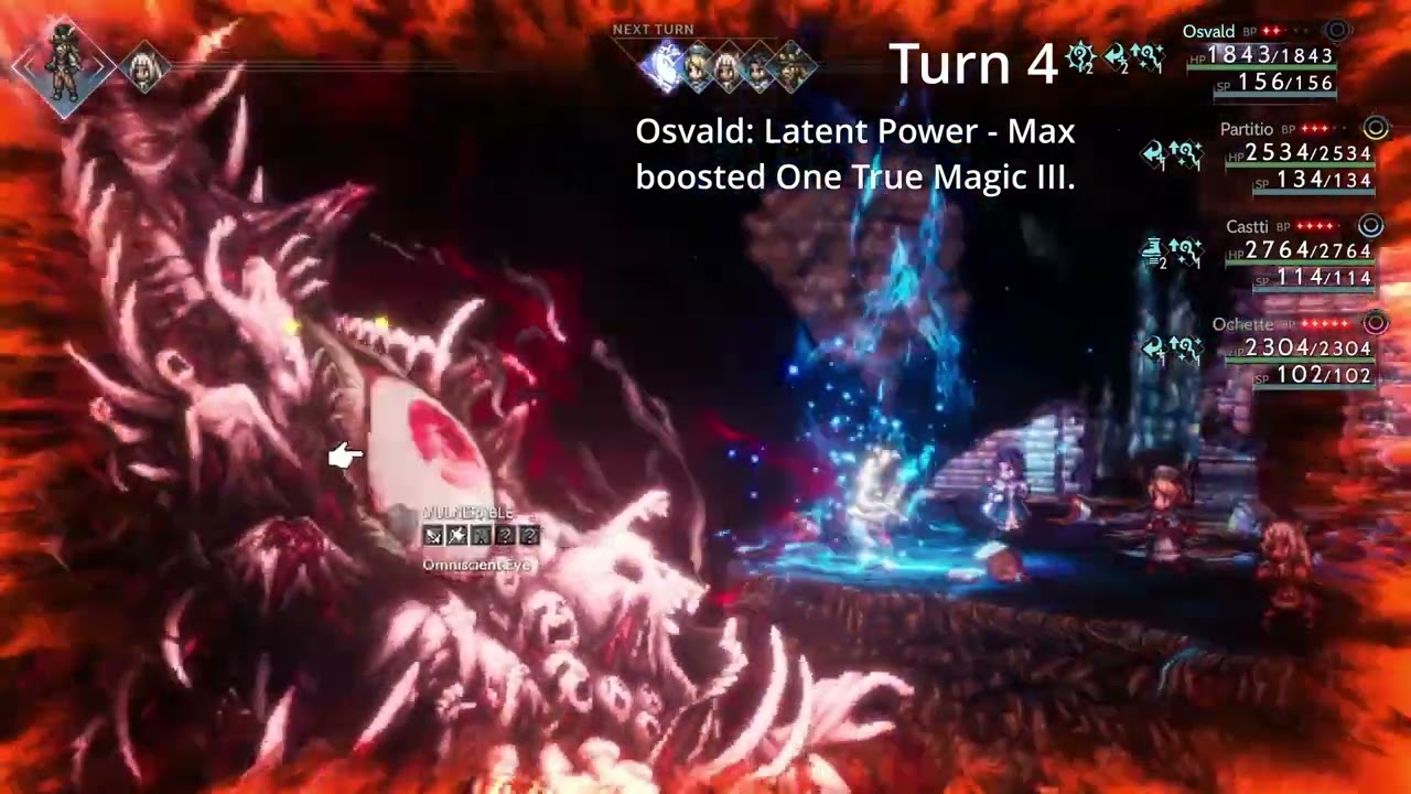 Octopath Traveler 2 Galdera Guide (Level 45, no nuts, no RNG)