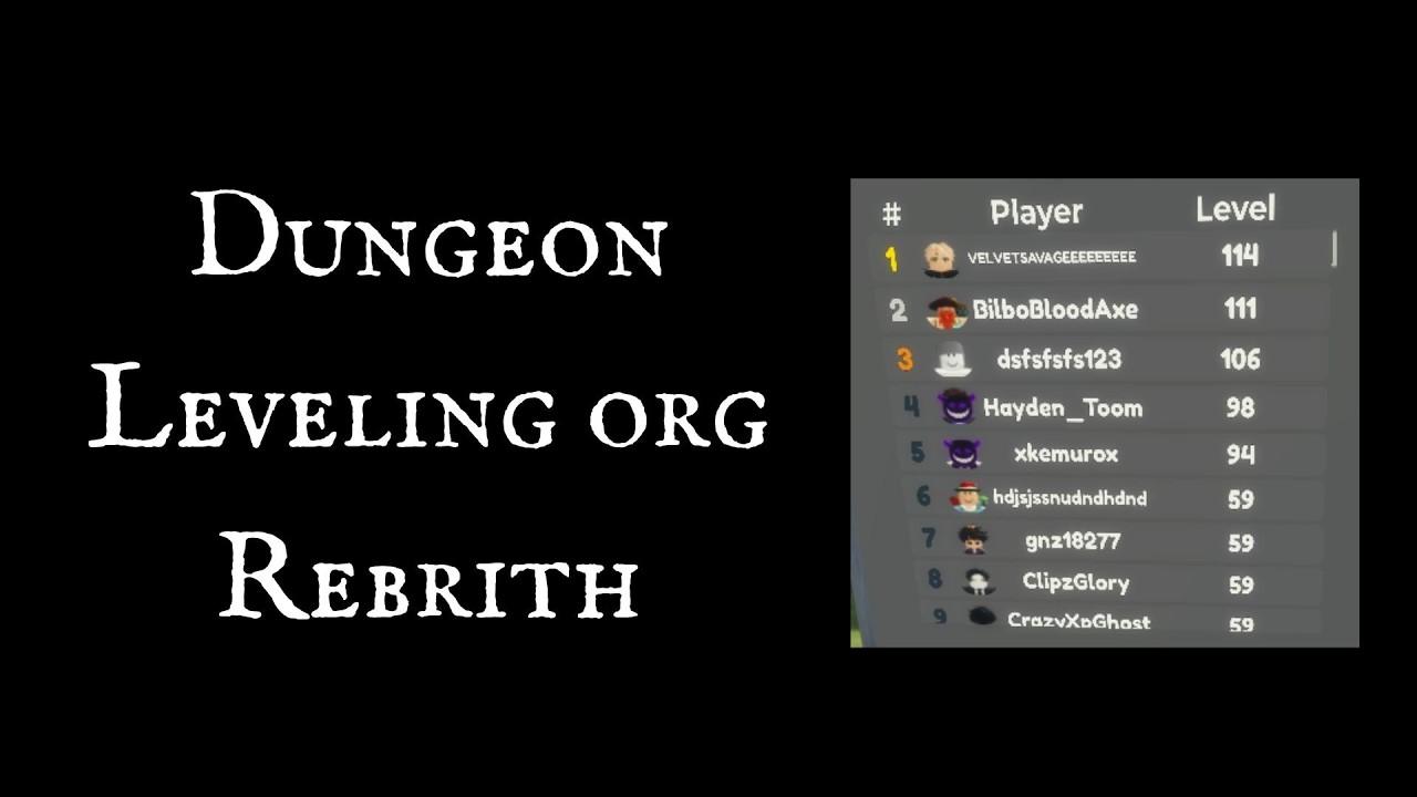 Dungeon Leveling Origin Rebirts