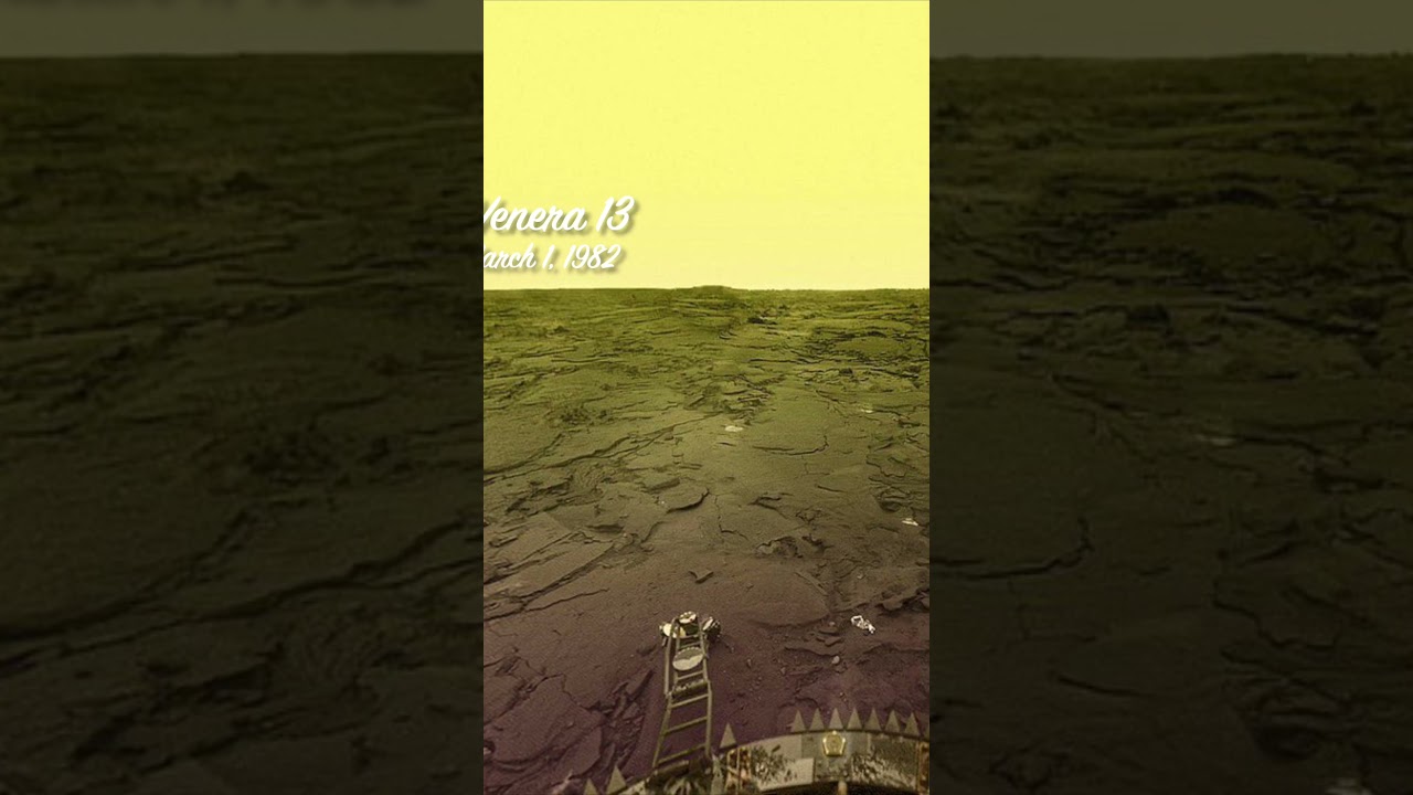 Venus - The soil of Venus photographed by Venera 13 (USSR) On March 1, 1982 