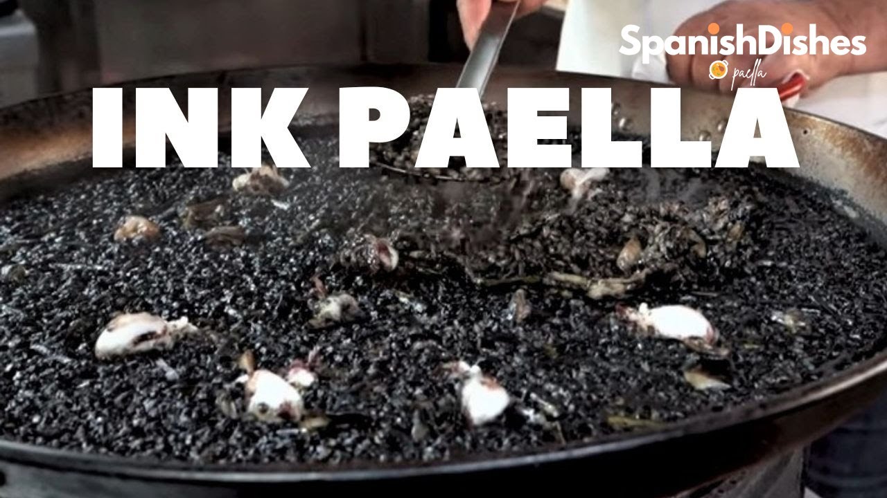 Paella with Squid Ink #seafoodpaella
