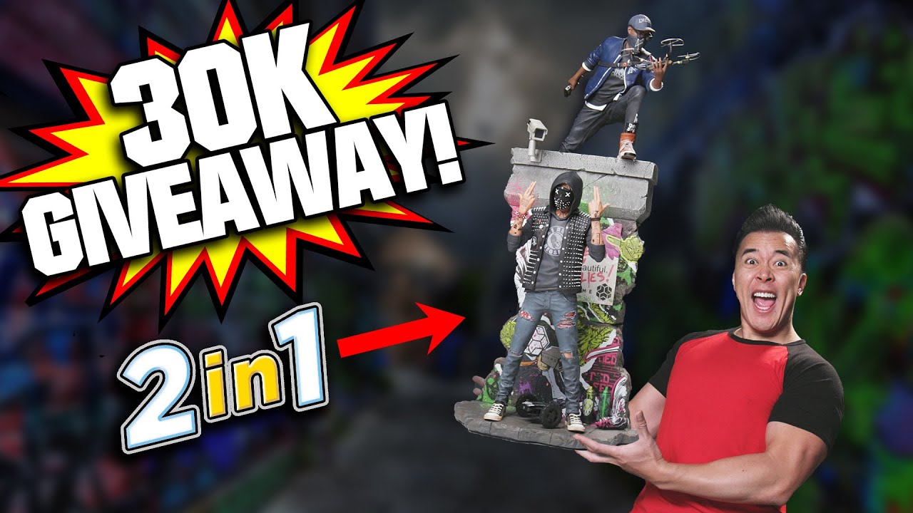 30K GIVEAWAY - WIN AN $800 STATUE!!! 2-in-1 Watch Dogs 2 by PureArts!