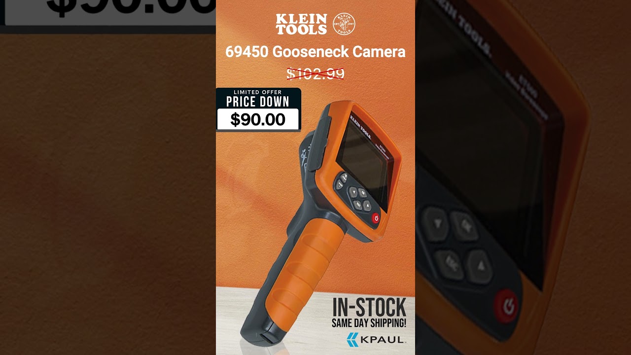 In Stock | Klein Tools 69450 Gooseneck Camera 6mm x 1m | Authorized Distributor |KPaul-Veteran Owned