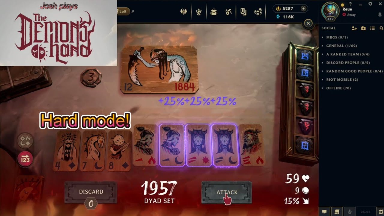 The Demons Hand, Hard mode Josh plays