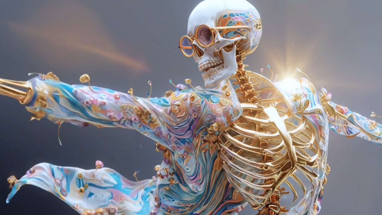 When Bones Dance Freely  Surreal Music & Art--AI--8K