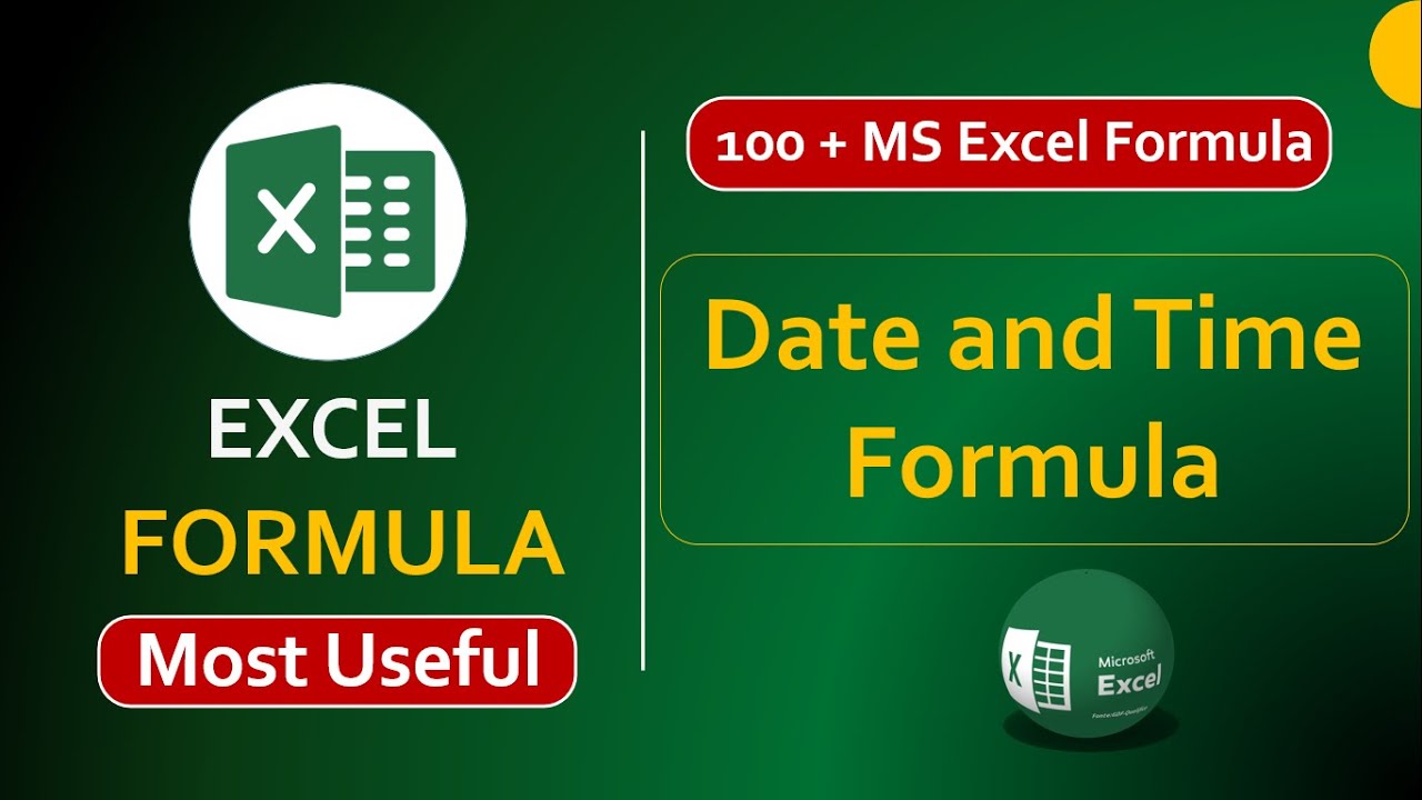 Ms Excel Date and Time Formulas | Date and Time Function in Ms Excel in Hindi | Ms Excel