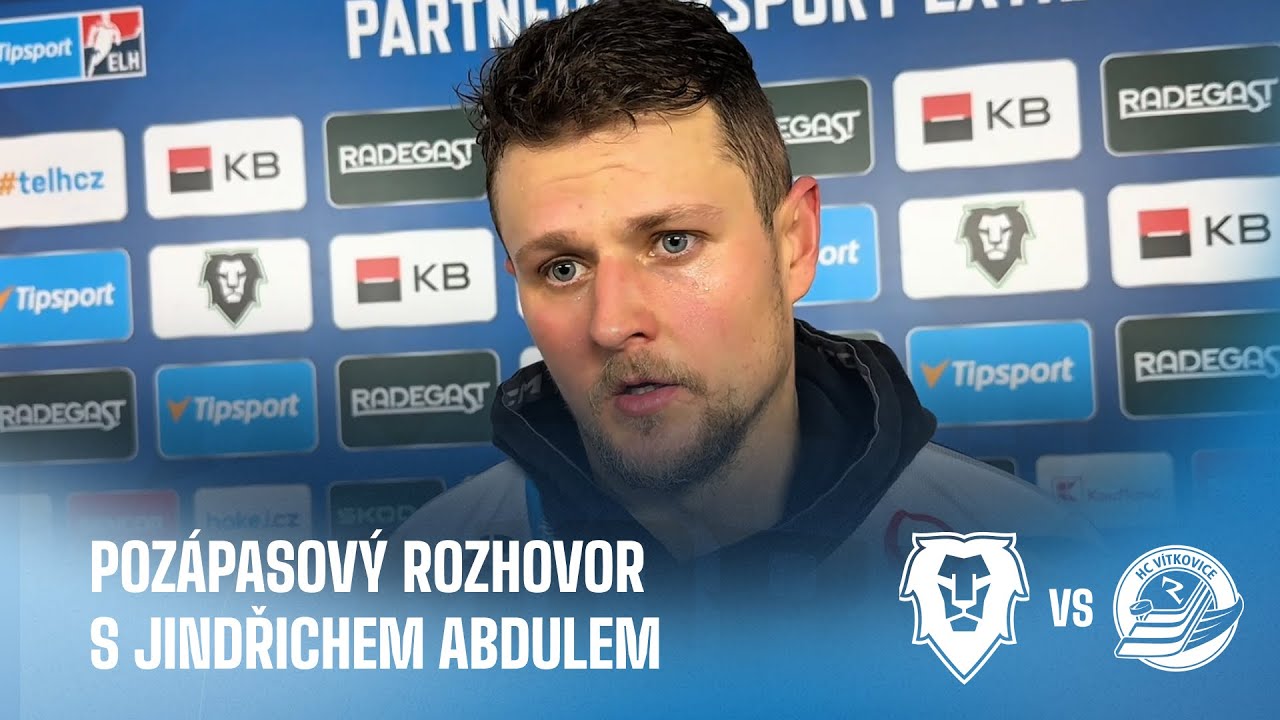 OHLAS | Jindřich Abdul po 44. kole TELH - BK Mladá Boleslav - HC VÍTKOVICE RIDERA 23. 1. 2026