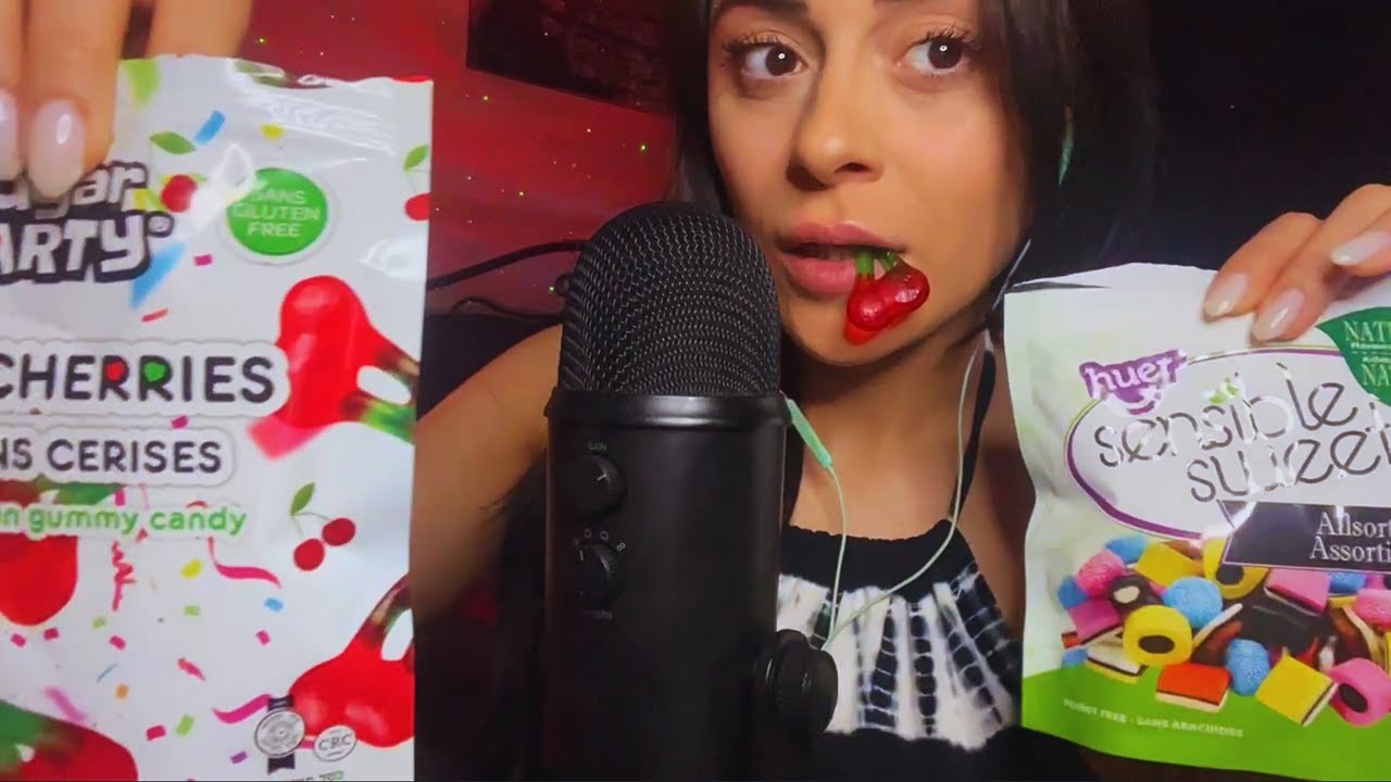 Candy Taste Test Asmr -FAST & AGGRESIVE TAPPING, CHEWING SOUNDS, TINGLES!