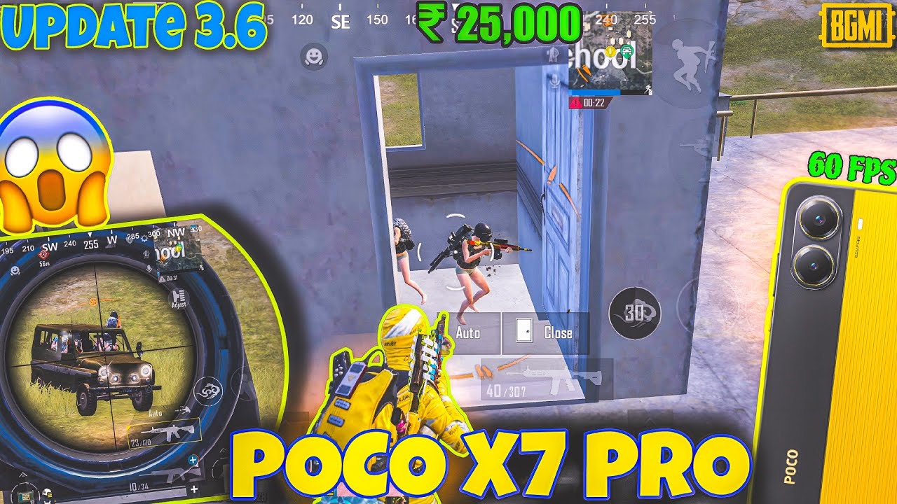 🔥POCO X7 PRO BGMI NEW UPDATE 3.6 GAMEPLAY | 120 FPS TEST #pocox7pro #handcam #bgmitest #morigaming