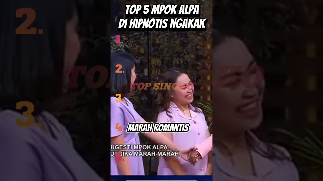 Top 5 Mpok Alpa Di Hipnotis Ngakak