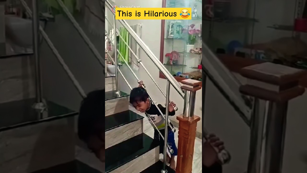 Boy Stuck in Staircase Railing? 😱 #shorts #staircase #staircaserailing #stuck