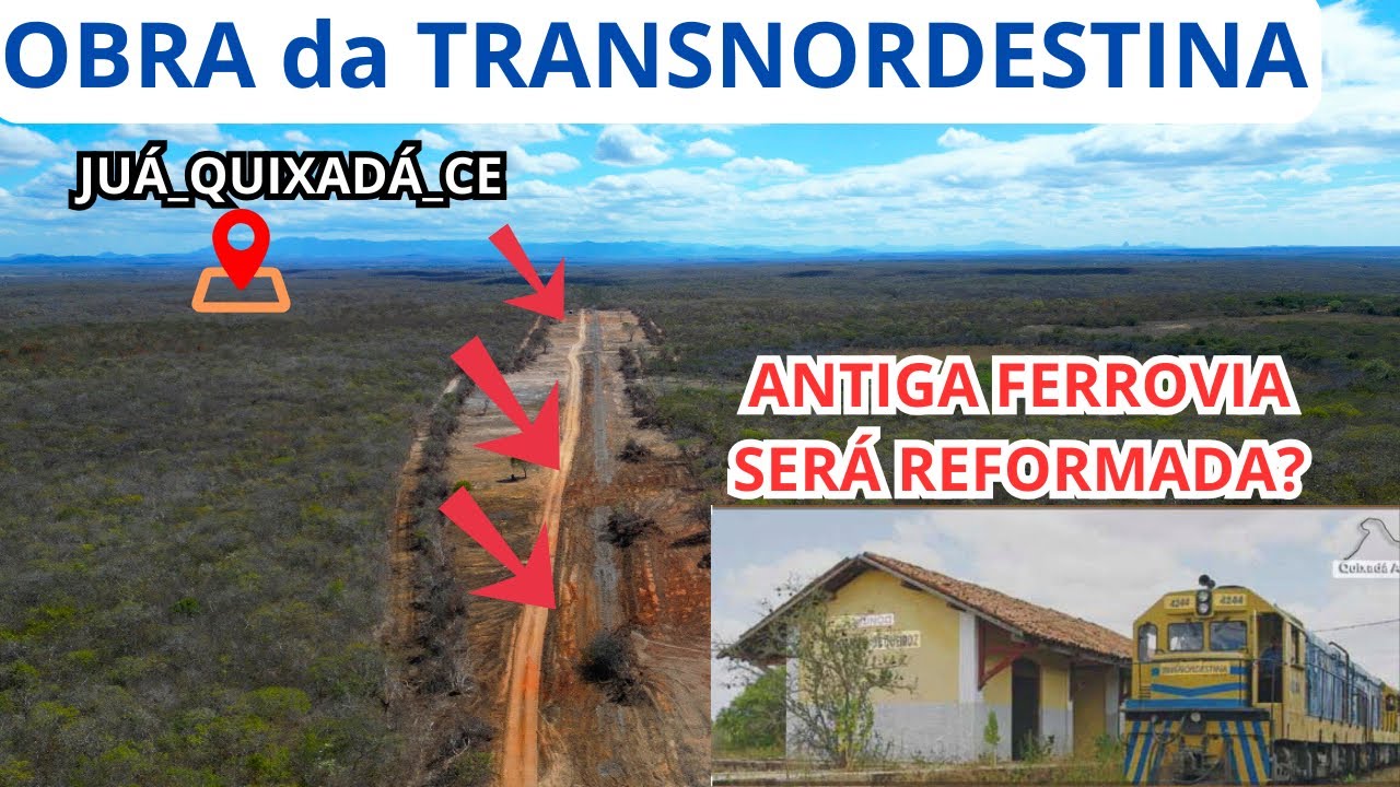OBRA da TRANSNORDESTINA avança para o distrito de JUÁ em QUIXADÁ_CE