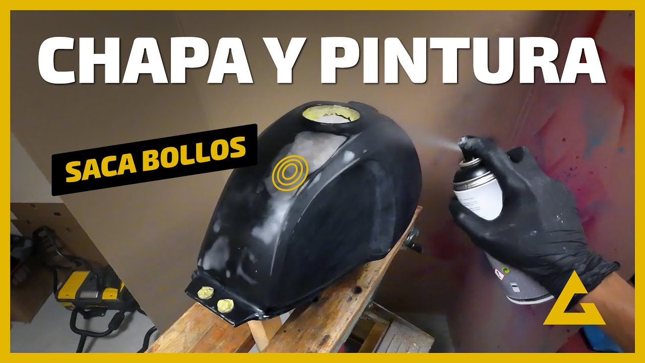 REPARAR chapa y PINTAR la MOTO t&uacute; mismo