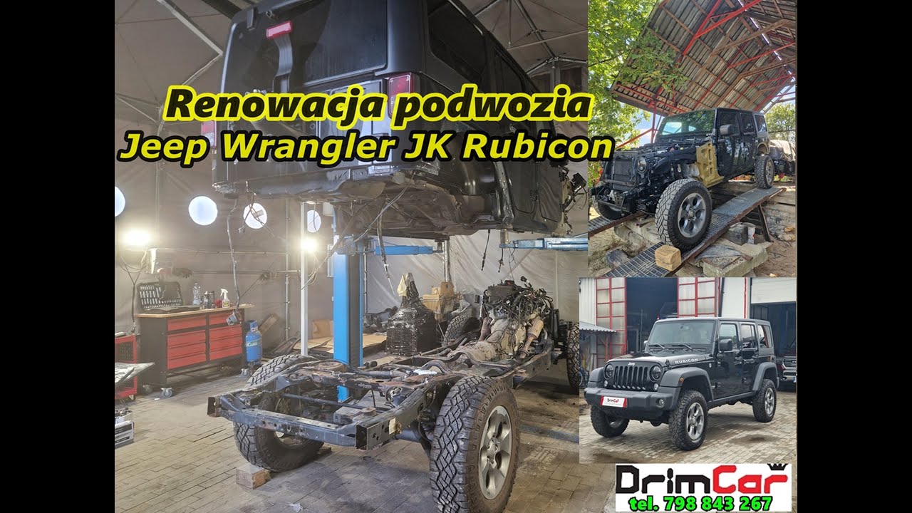 Jeep Wrangler JK Rubicon  2017/18 Renowacja podwozia- Rozbiórka na części pierwsze DrimCar Dębica