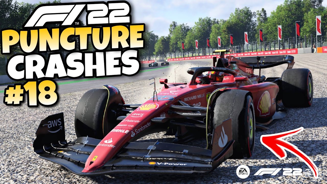 F1 22 PUNCTURE CRASHES #18
